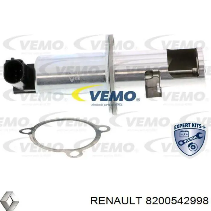 8200542998 Renault (RVI) válvula egr de recirculação dos gases