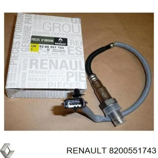 Sonda Lambda Sensor De Oxigeno Post Catalizador 8200551743 Renault (RVI)