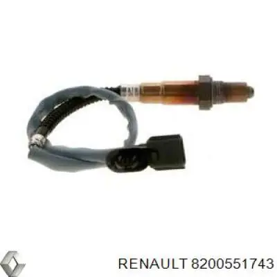 Купить 8200551743 Renault (RVI) Лямбда-зонд, датчик кислорода после катализатора