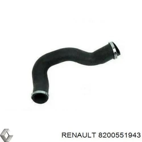 Патрубок интеркулера 8200551943 Renault (RVI)