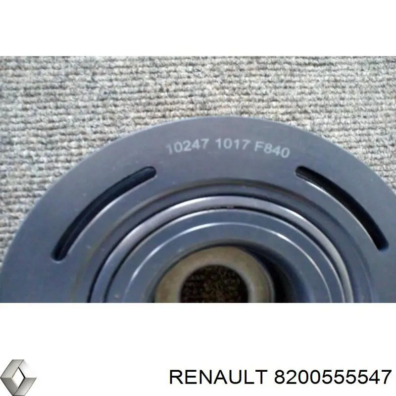 Купить 8200555547 Renault (RVI) Шкив-демпфер коленвала