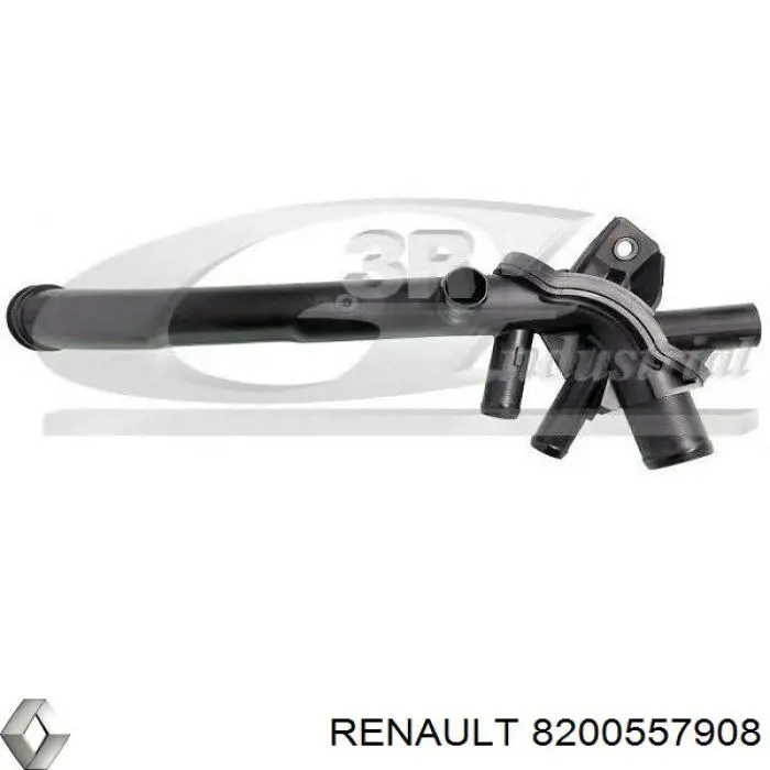 Шланг (патрубок) системы охлаждения Renault (RVI) 8200557908
