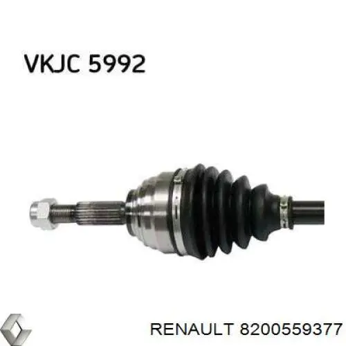 Левая полуось 8200559377 Renault (RVI)