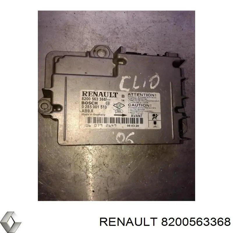 Модуль-процессор управления подушкой безопасности (ЭБУ AIRBAG) Renault (RVI) 8200854865 цена, от 21.14 USD