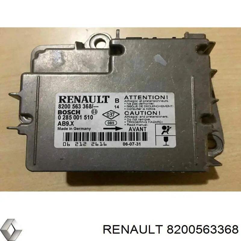 Купить 8200563368 Renault (RVI) Модуль-процессор управления подушкой безопасности