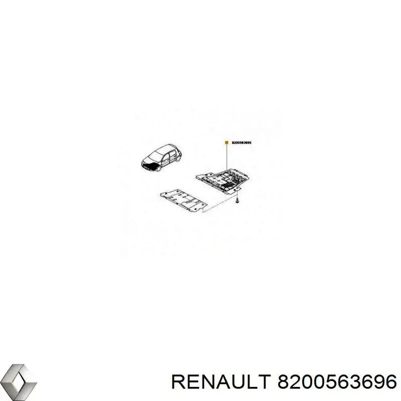 8200563696 Renault (RVI) Защита картера двигателя