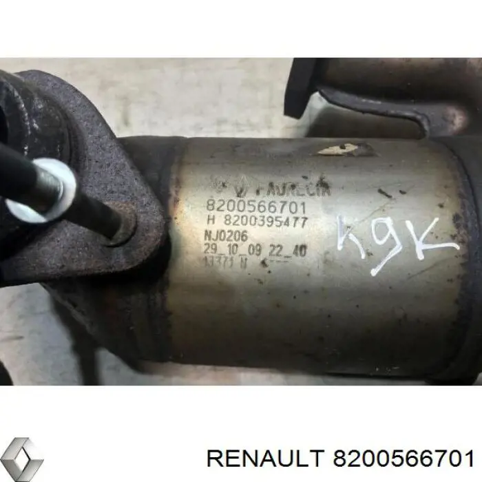 Каталитический нейтрализатор отработавших газов Renault (RVI) 8200566701 цена, от 310.21 USD