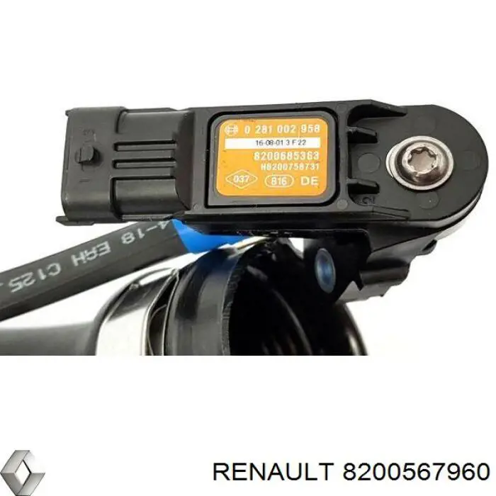 Шланг/патрубок интеркуллера Renault (RVI) 8200567960 цена, от 217.00 USD