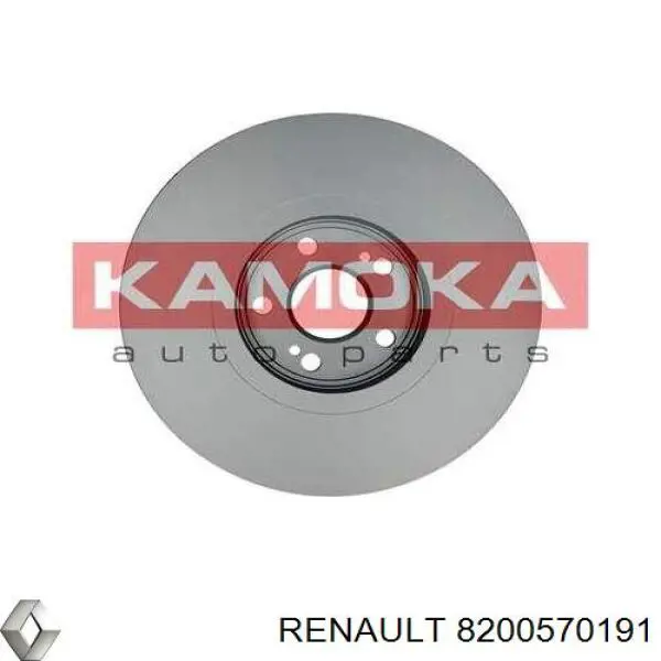Передние тормозные диски 8200570191 Renault (RVI)