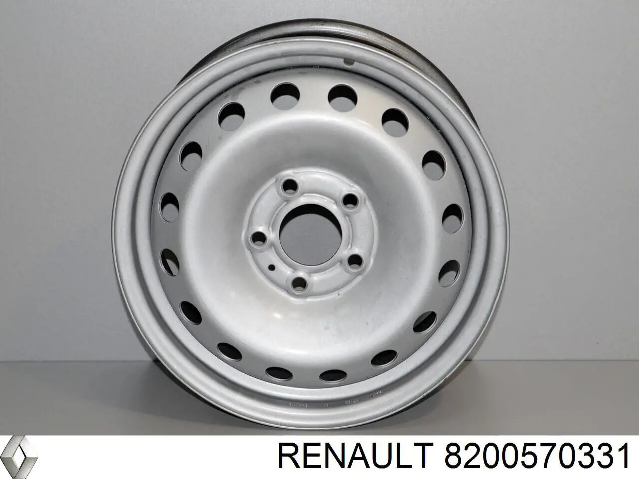 Диски колесные стальные (штампованные) Renault (RVI) 8200570331