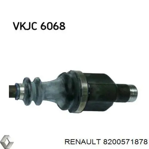 8200571878 Renault (RVI) полуось (привод передняя правая)