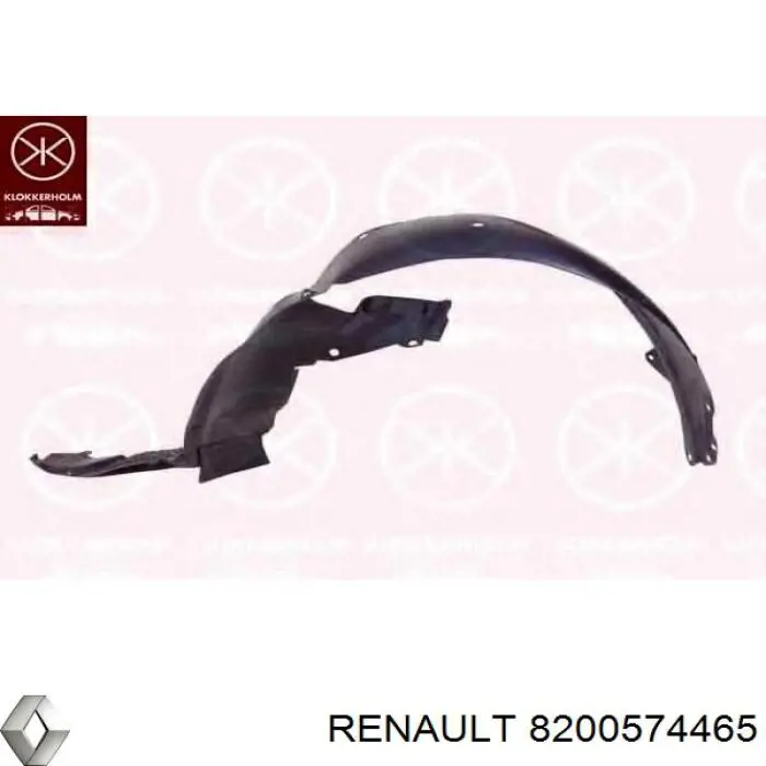 Guarda-barras esquerdo do pára-lama dianteiro para Renault Espace (JK0)