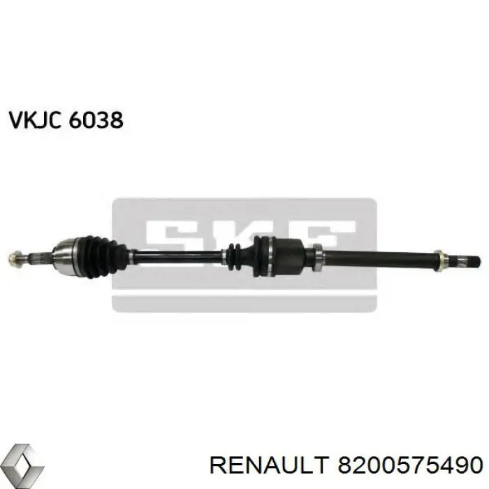 8200575490 Renault (RVI) Полуось передняя, правая