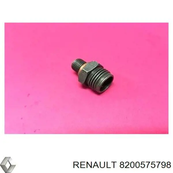 8200575798 Renault (RVI) штуцер соединительный трубки отвода масла от турбины с блоком