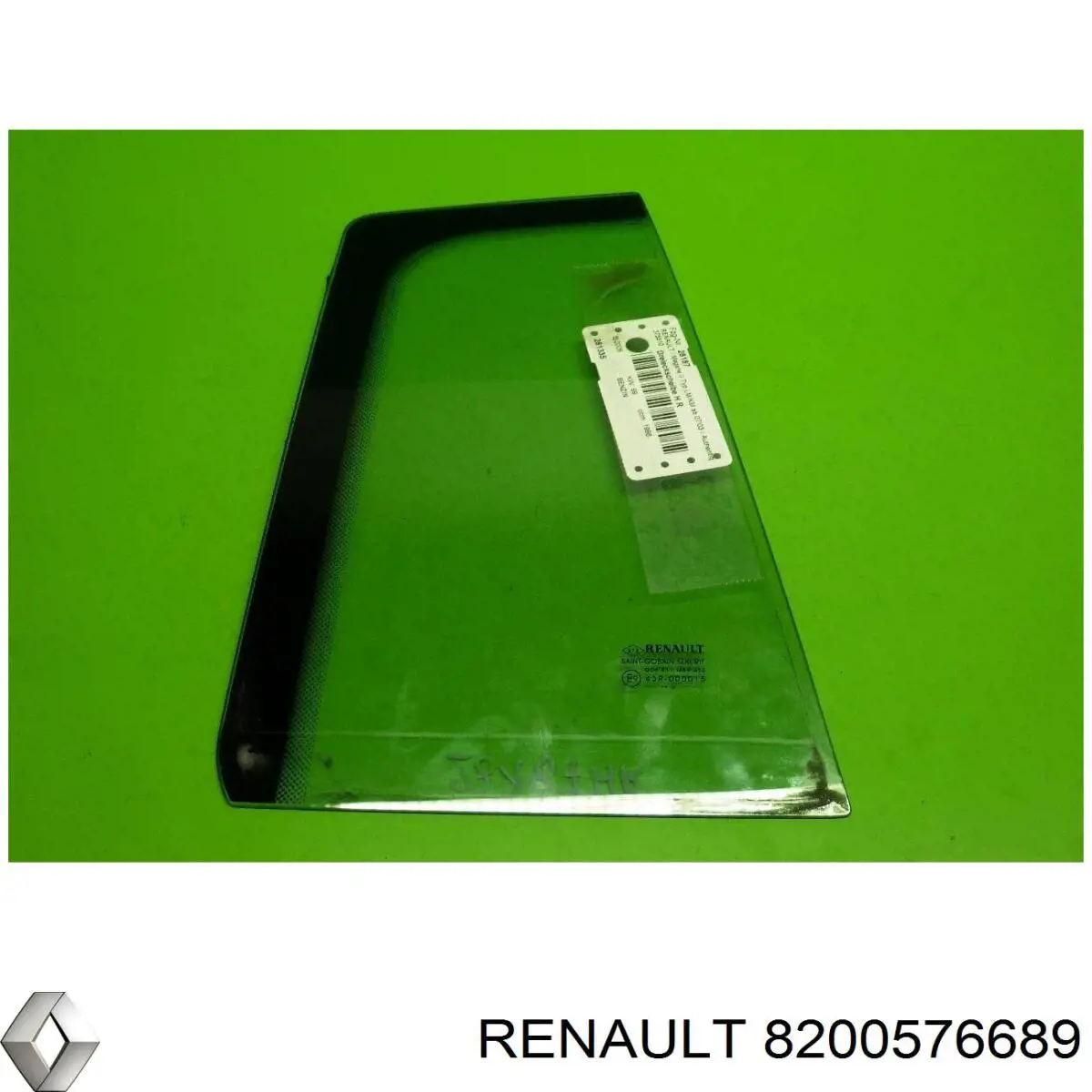 8200576689 Renault (RVI) vidro de janelo da porta traseira direita