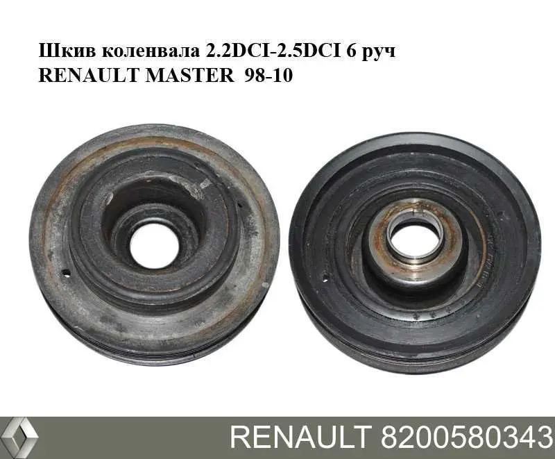 8200580343 Renault (RVI) болт шкива коленвала
