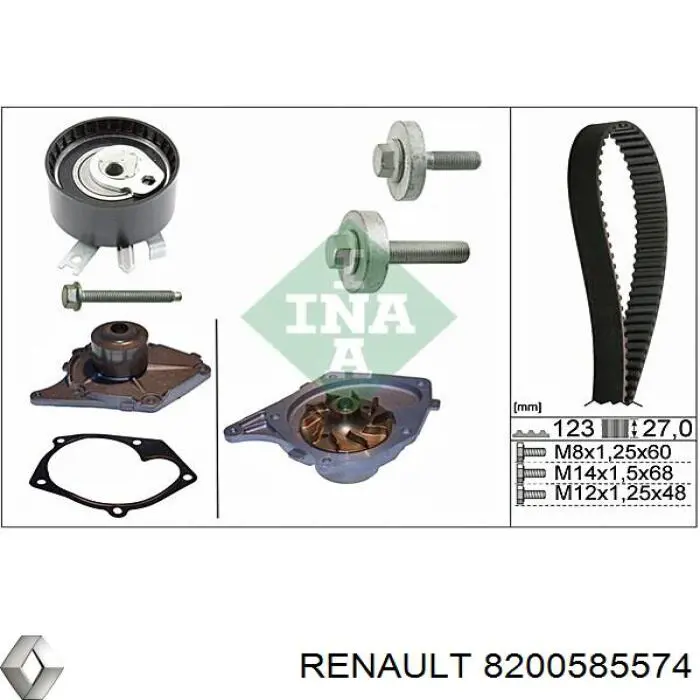 Купить 8200585574 Renault (RVI) Ролик натяжителя газораспределительного ремня