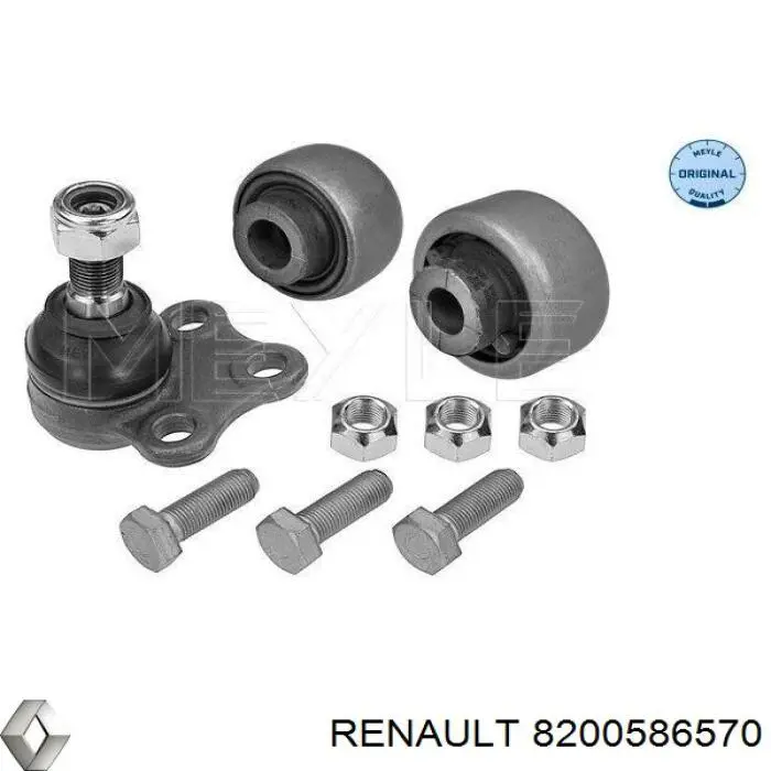 Сайлентблок переднього нижнього важеля 8200586570 Renault (RVI)