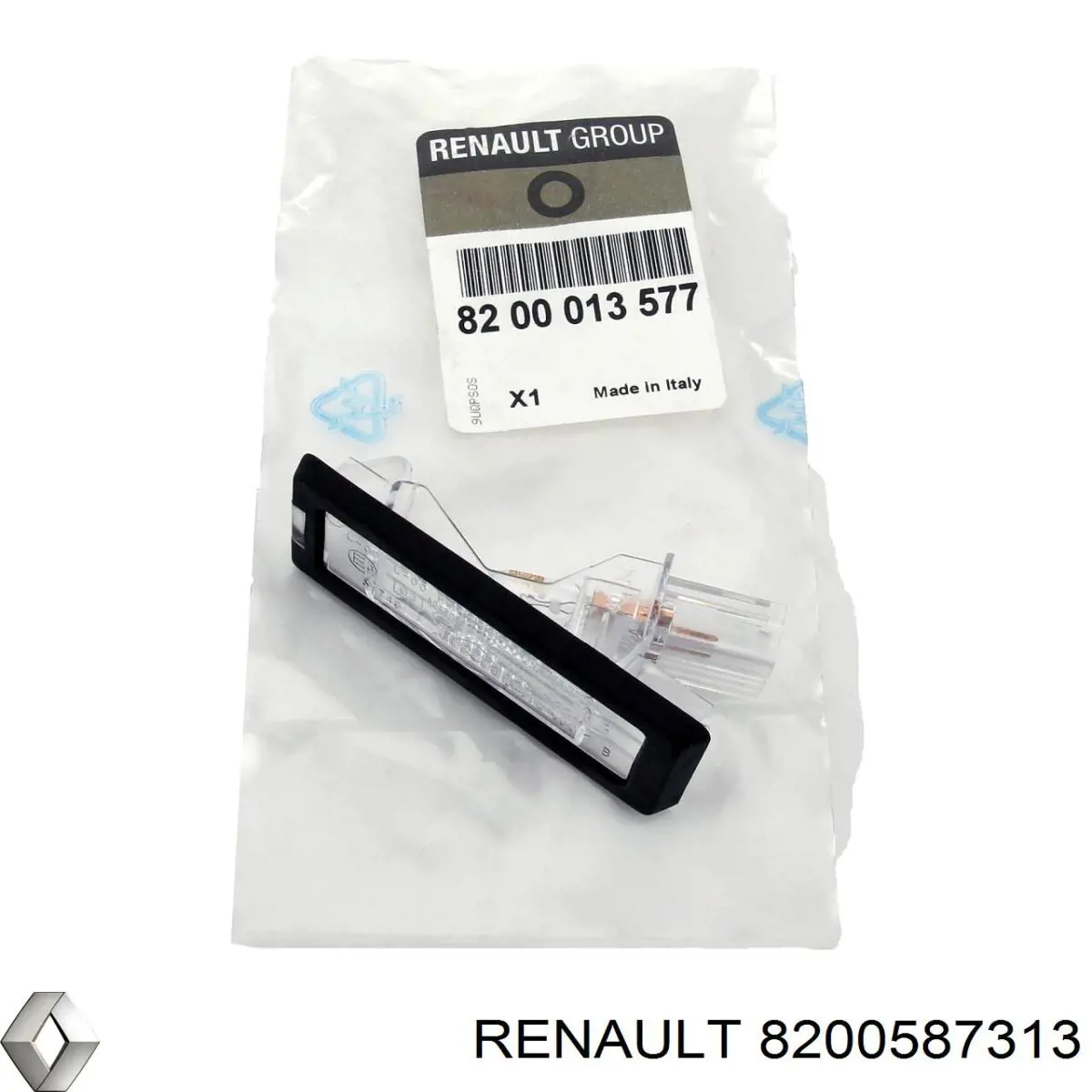 Фонарь заднего бампера левый 8200587313 Renault (RVI)