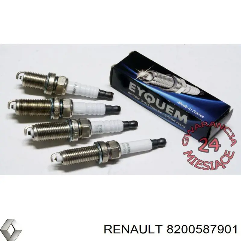 Свеча Renault (RVI) 8200587901