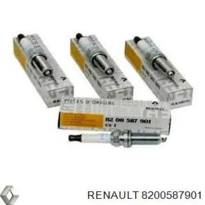 8200587901 Renault (RVI) свечи
