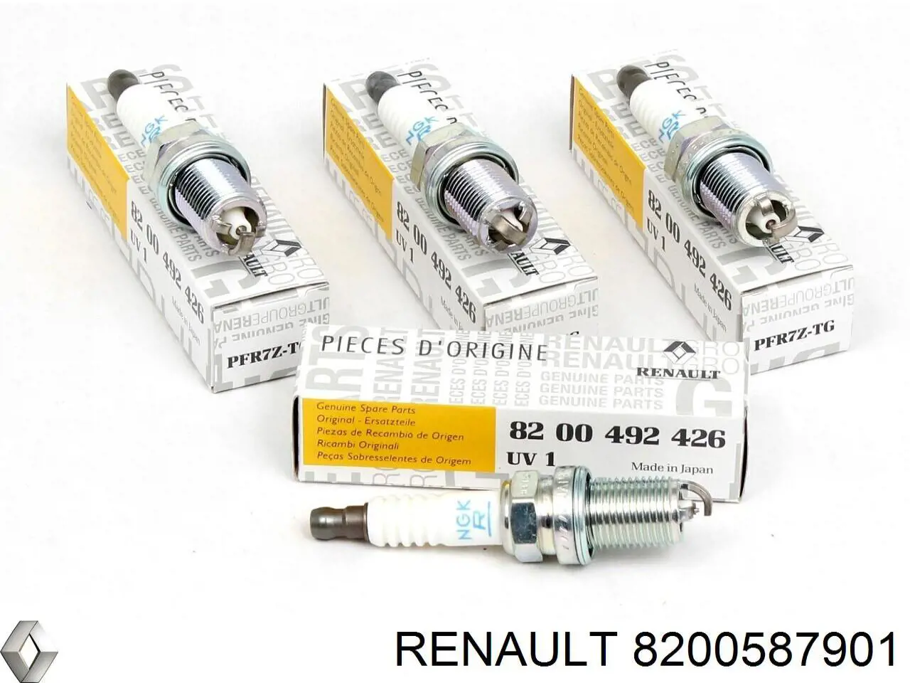 Свечи зажигания 8200587901 Renault (RVI)
