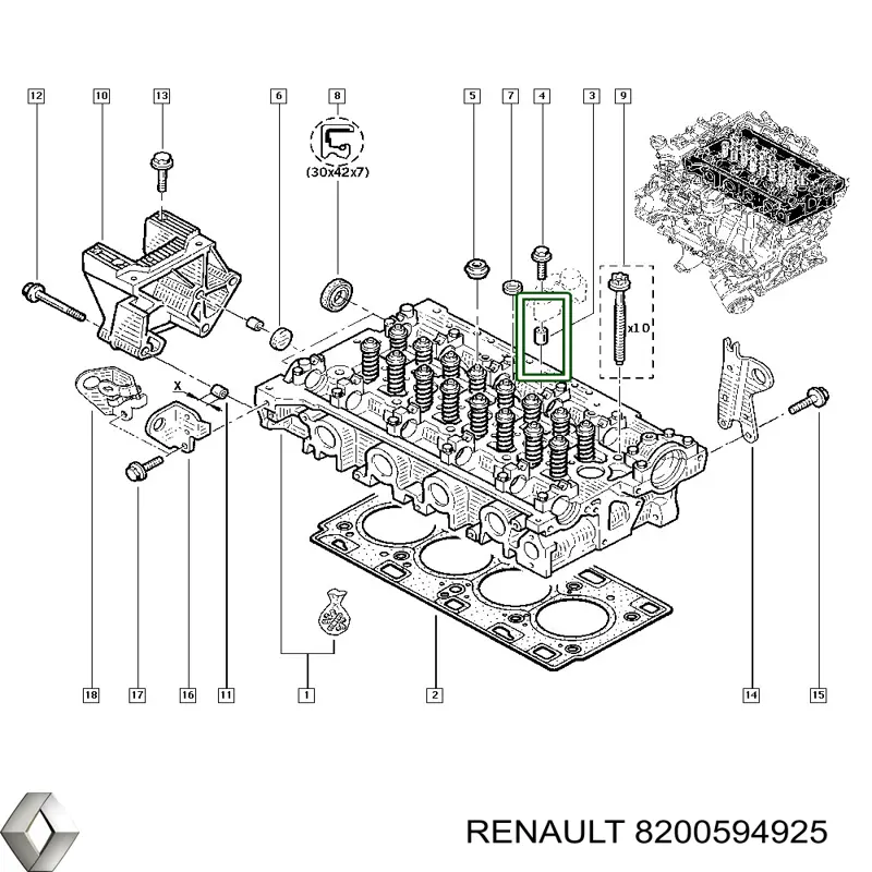  Renault (RVI) 8200594925 цена, от  
