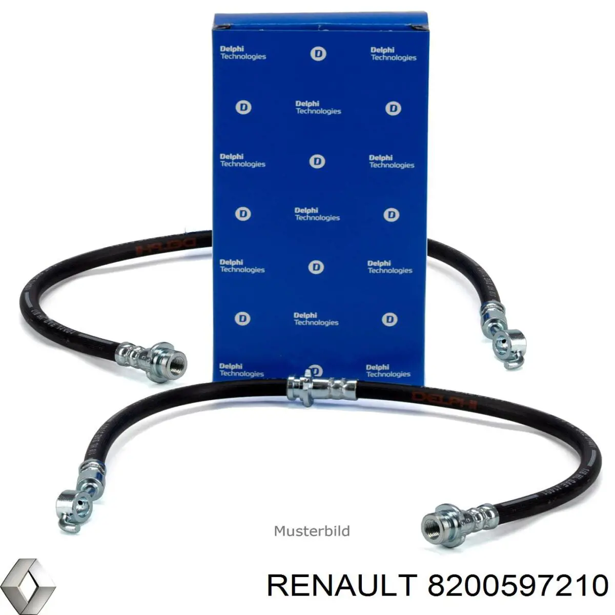 8200597210 Renault (RVI) Гибкая тормозная трубка передняя