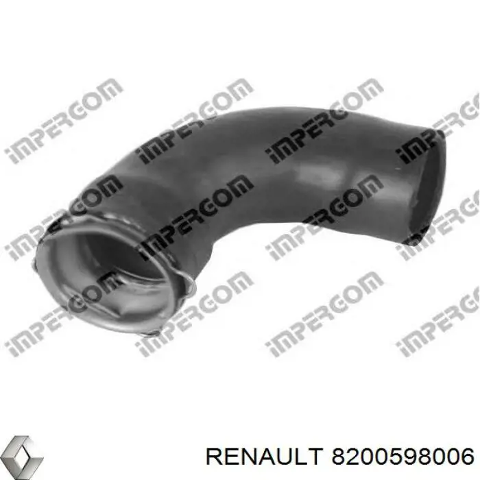 Mangueira (cano derivado) esquerda de intercooler para Renault DUSTER (HS)