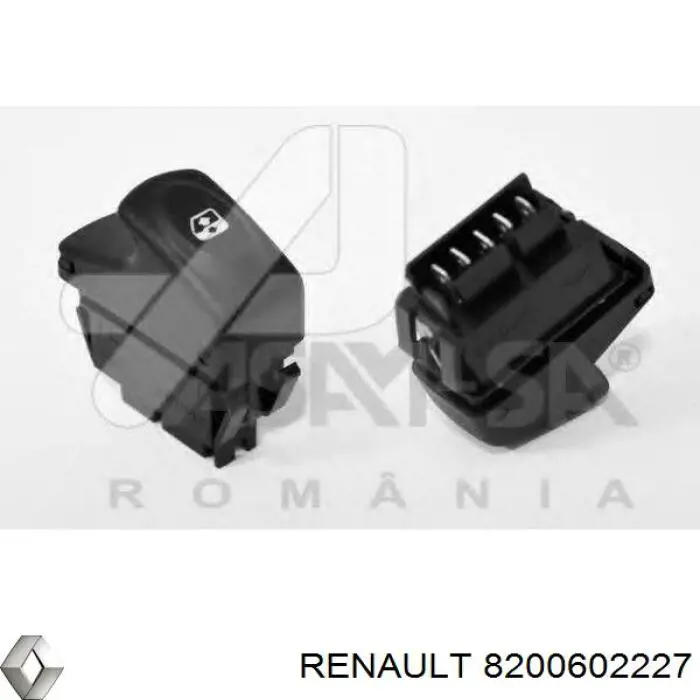 Центральная кнопка стеклоподъемника 8200602227 Renault (RVI)