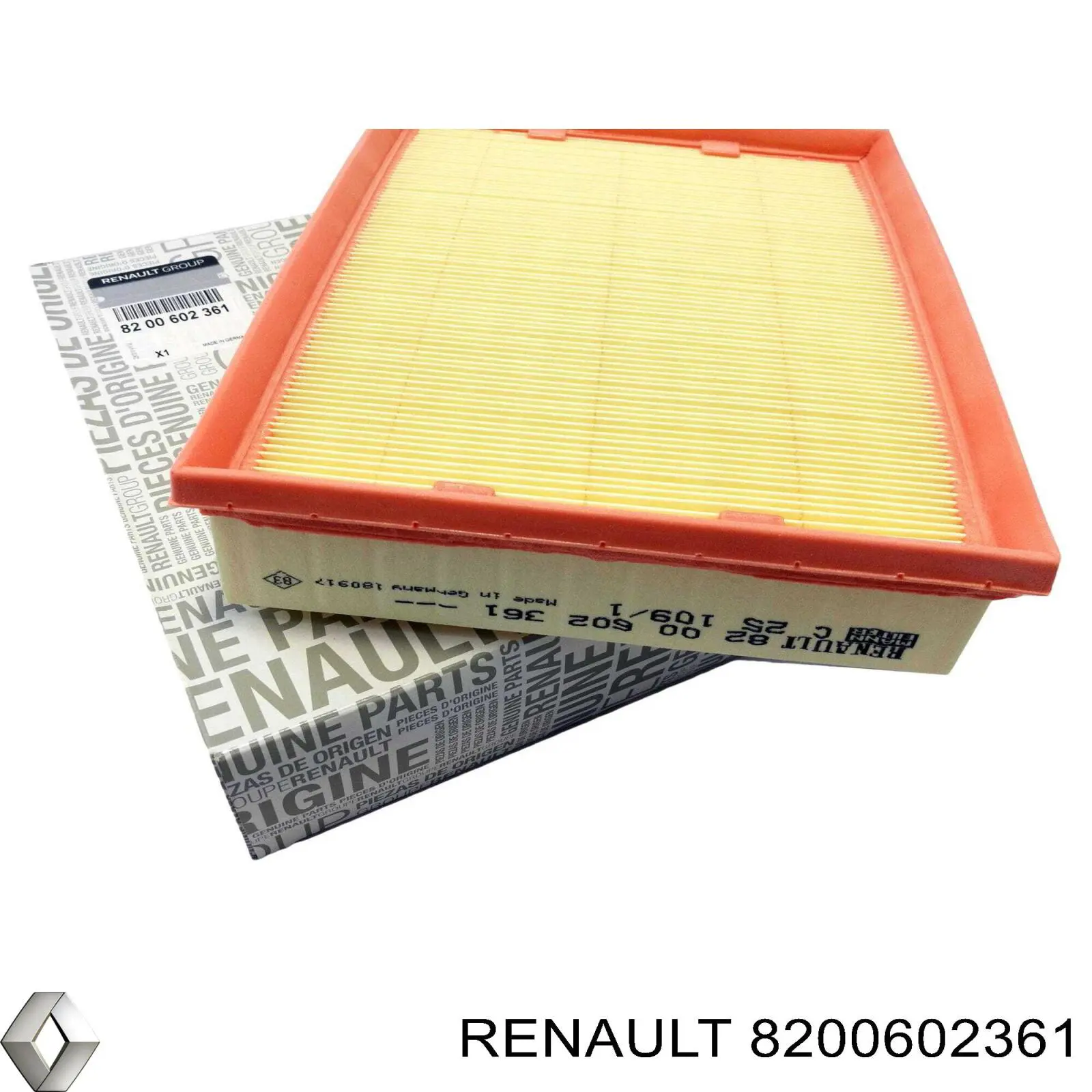 Купить 8200602361 Renault (RVI) Автомобильный фильтр воздуха