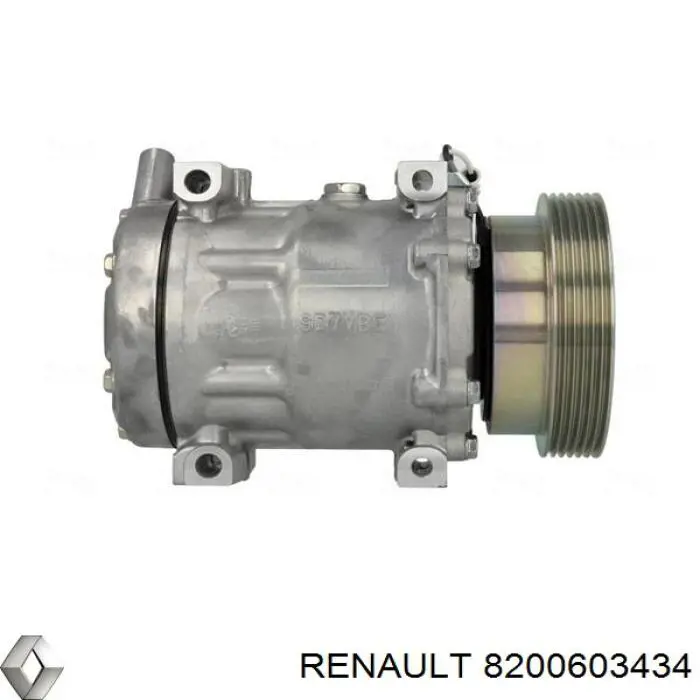 Компрессор системы кондиционирования Renault (RVI) 8200603434 цена, от 126.69 USD