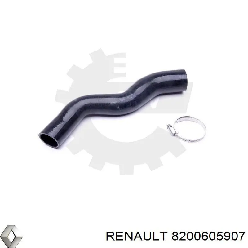 Патрубок воздушный, выход из турбины/компрессора (наддув) 8200605907 Renault (RVI)