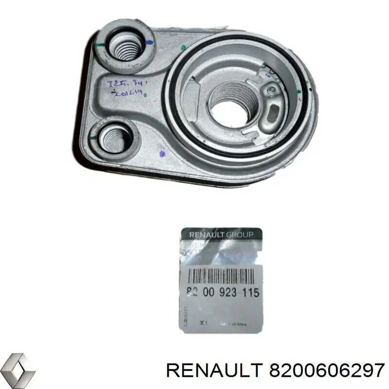 Купить 8200606297 Renault (RVI) Радиатор масляный (холодильник), под фильтром