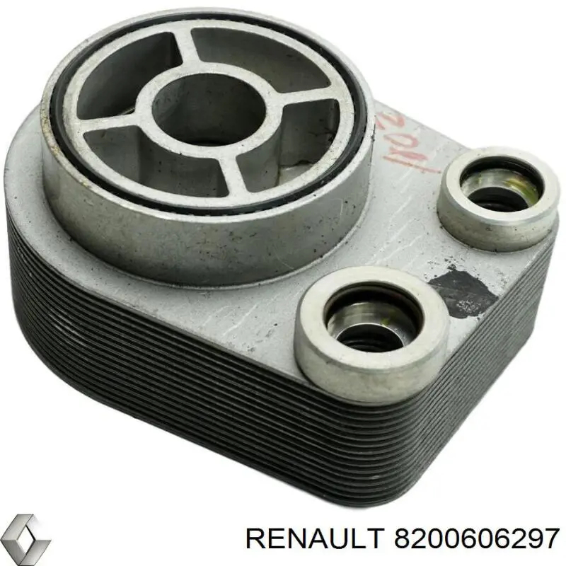 Радиатор масляный (холодильник), под фильтром 8200606297 Renault (RVI)