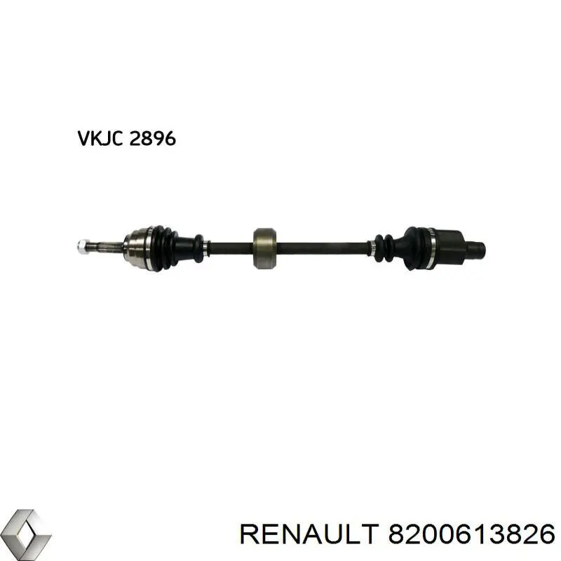 8200613826 Renault (RVI) полуось (привод передняя правая)