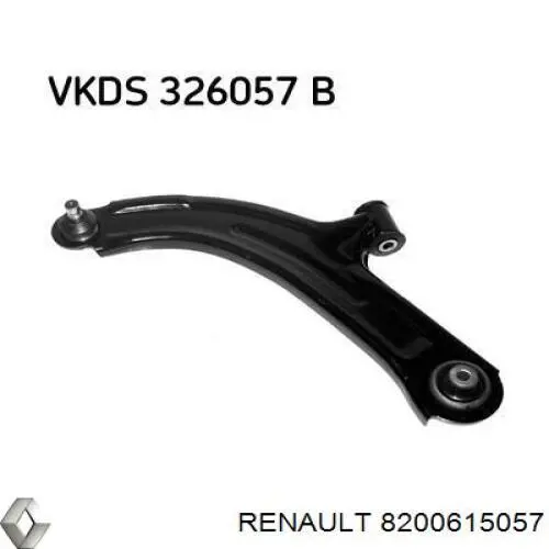 Левый рычаг передней нижней подвески Renault (RVI) 8200615057 цена, от 29.35 USD