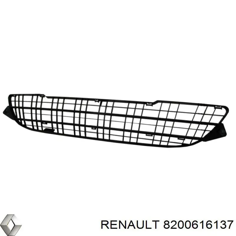 Решетка бампера переднего внутренняя часть на Renault Kangoo II 