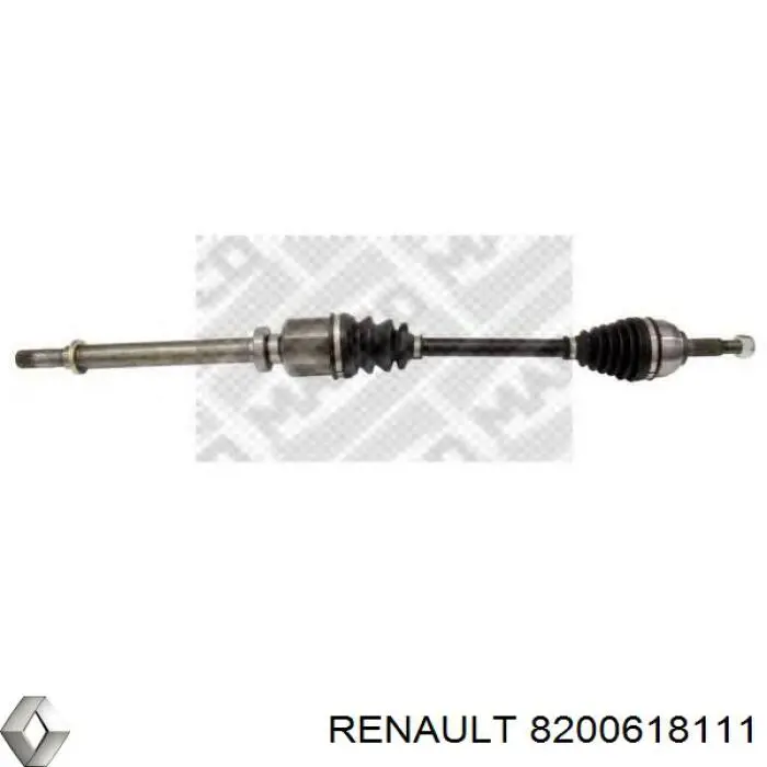 8200618111 Renault (RVI) полуось (привод передняя правая)