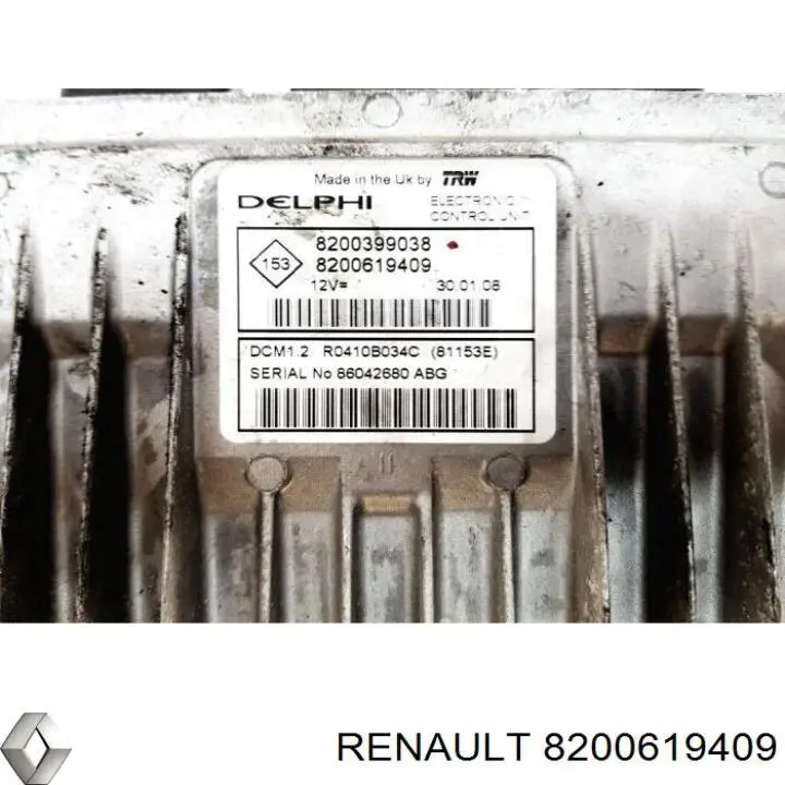 8200619409 Renault (RVI) módulo de direção (centralina eletrônica de motor)