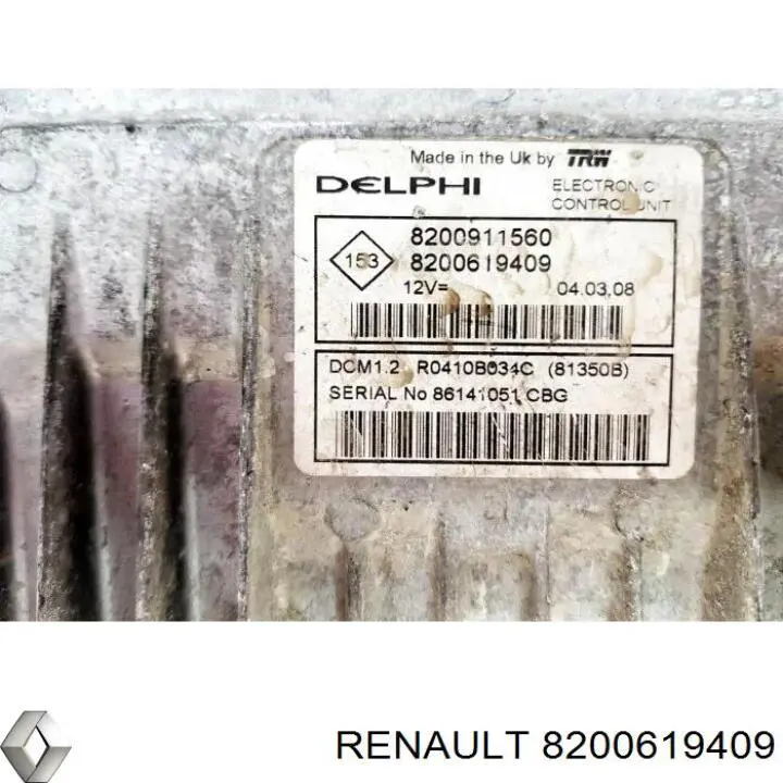 8200619409 Renault (RVI) Мозги двигателя