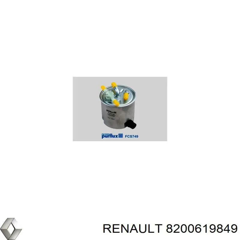 Фильтр тонкой очистки топлива Renault (RVI) 8200619849 цена, от 36.01 USD
