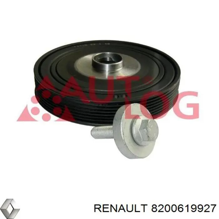 Шкив коленвала (демпфер) Renault (RVI) 8200619927 цена, от 112.68 USD