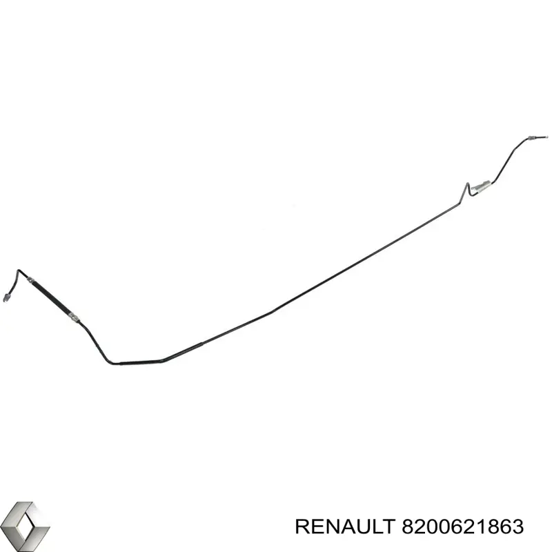  Трубка тормозная задняя правая Renault Laguna 2