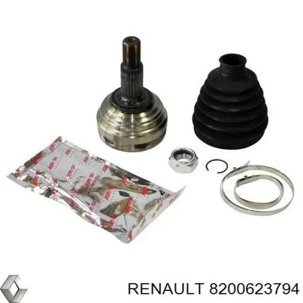 Junta homocinética exterior delantera 8200623794 Renault (RVI)