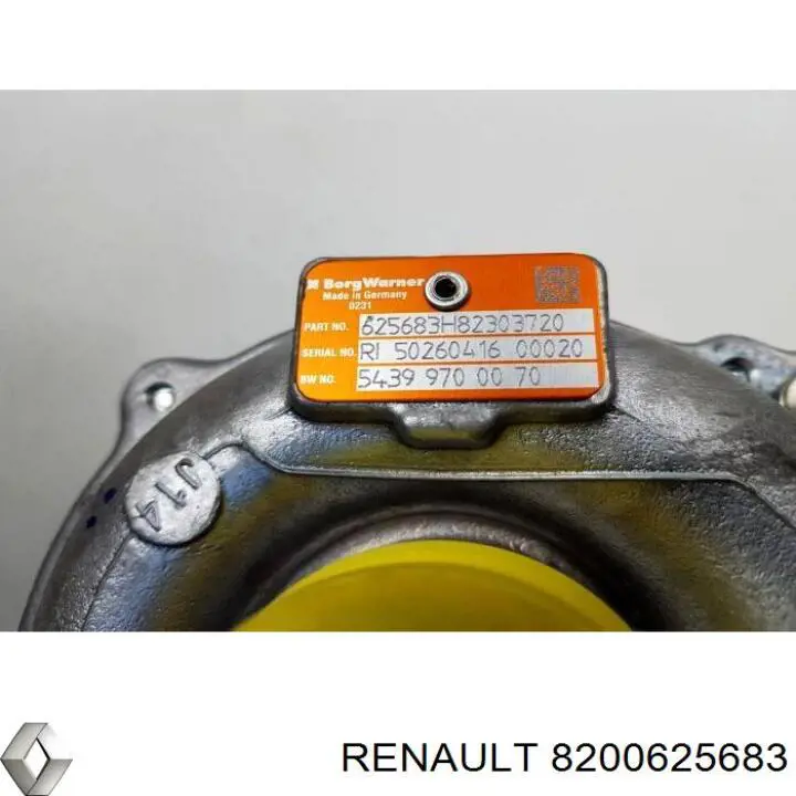 8200625683 Renault (RVI) турбина
