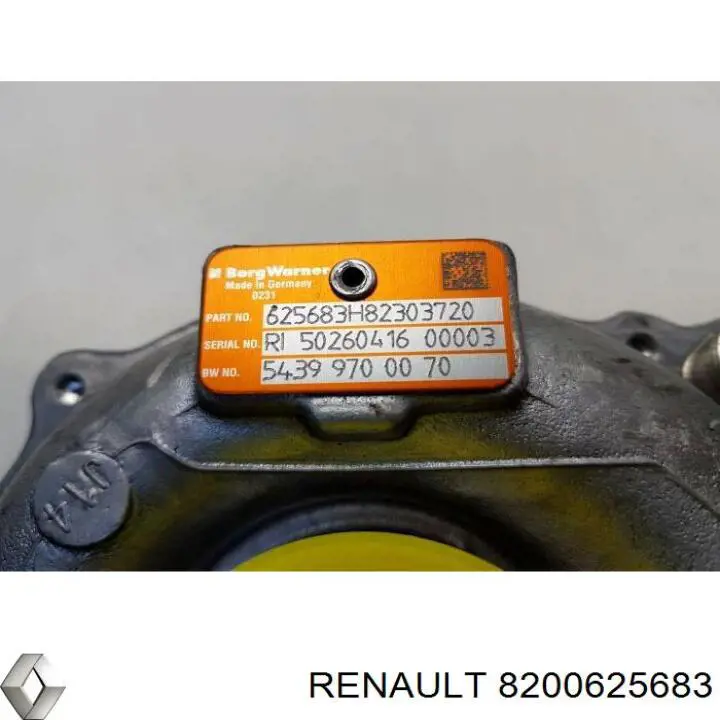 Турбонагнетатель Renault (RVI) 8200625683 цена, от 163.47 USD