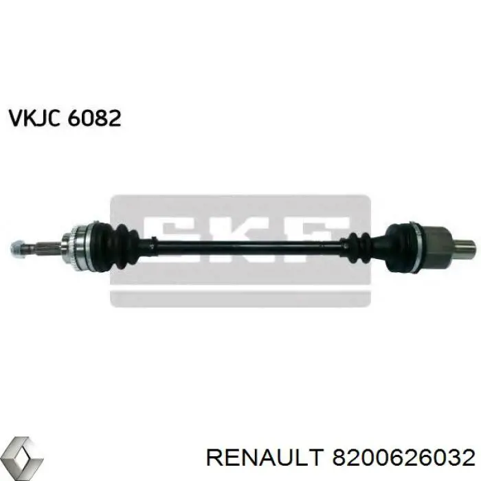 Правая полуось 8200626032 Renault (RVI)