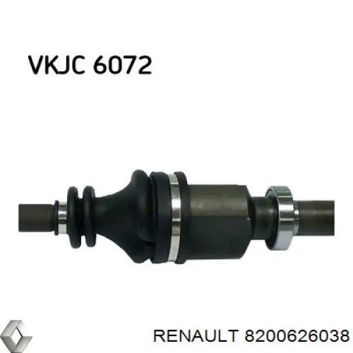 Привод передний правый Renault (RVI) 8200626038 цена, от 90.82 USD