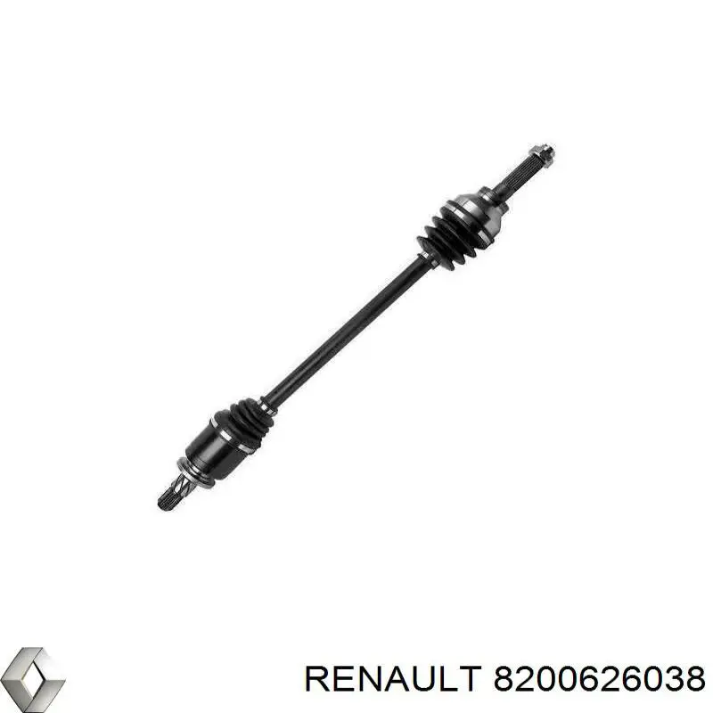 Правая полуось 8200626038 Renault (RVI)